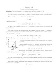 thermodynamics practice problems with answers